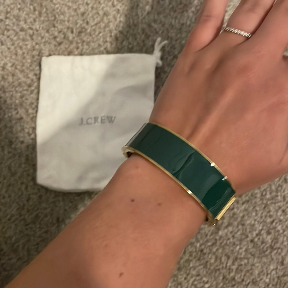 J Crew Green Bangle